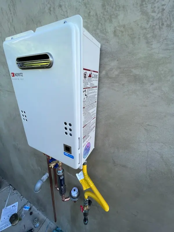 Tankless water heater installation for Weatherly homes